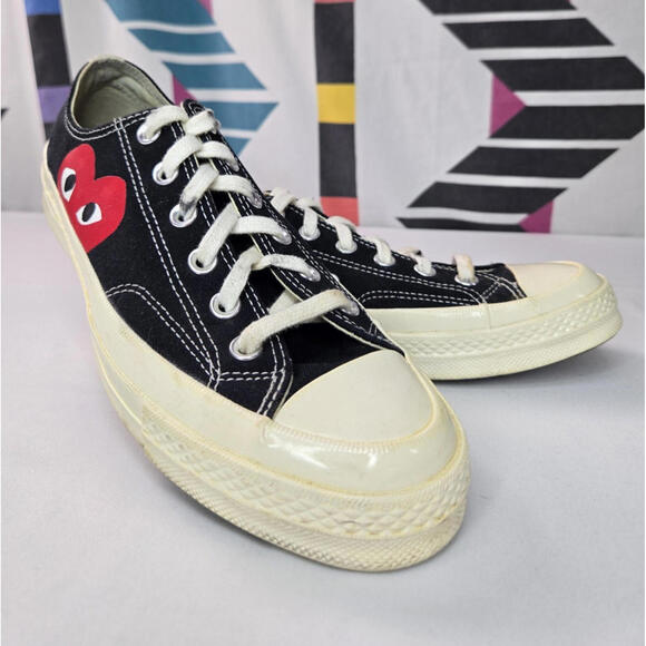 Converse Chuck Taylor Hidden Heart Comme Des Garcon Low Top Mens 7 Womens 9 - Picture 1 of 9